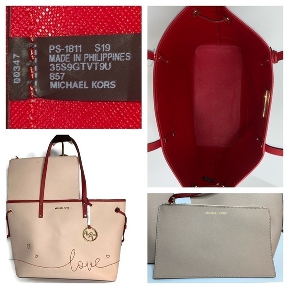 Michael Kors MK Love Heart Rare Tote Valentine Bag - Picture 8 of 8
